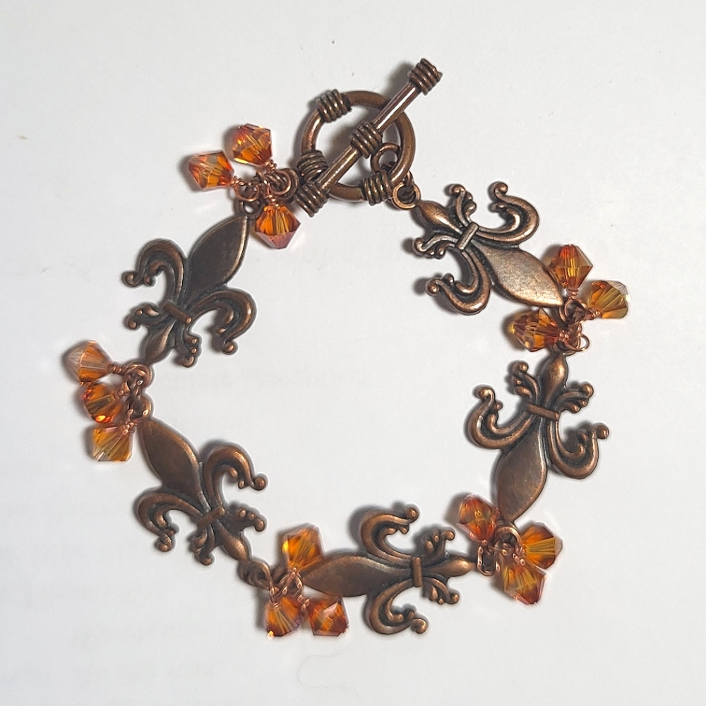 Handmade Fleur-de-Lis Bracelet